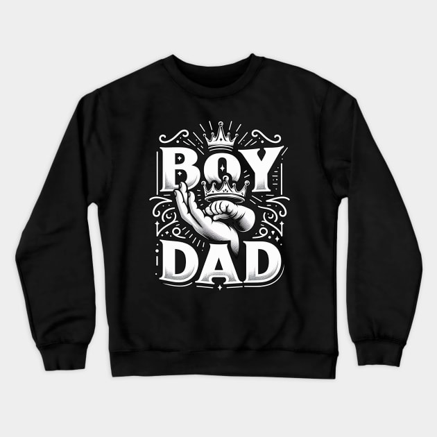 Boy Dad Crewneck Sweatshirt by Corecustom